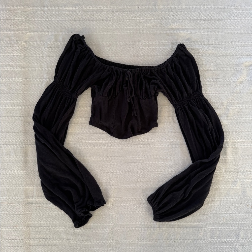 Urban Outfitters Black Elastic Waistband Shorts